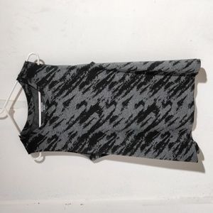 BCG Black & Gray S/L Muscle Shirt Top Size 1X